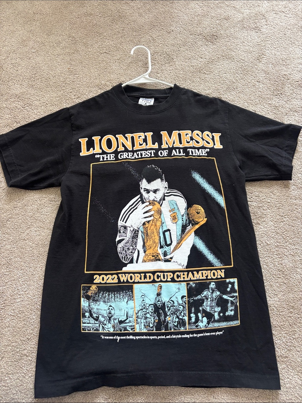 Shaka Wear Lionel Messi 2022 World Cup Champion Graphic Tee